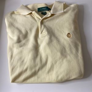 Men’s Lg Yellow Lauren By Ralph Lauren Polo